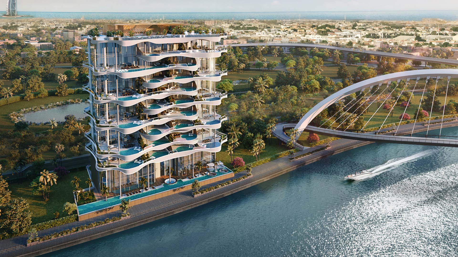 New homes project One Canal Residences, Dubai Water Canal