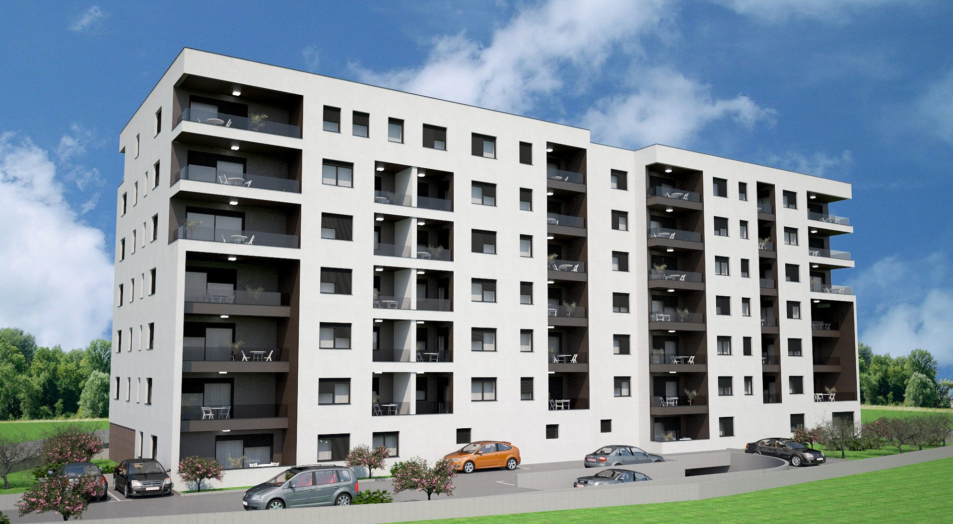 Novogradnja stanovi Wohnbau Projekt Špansko