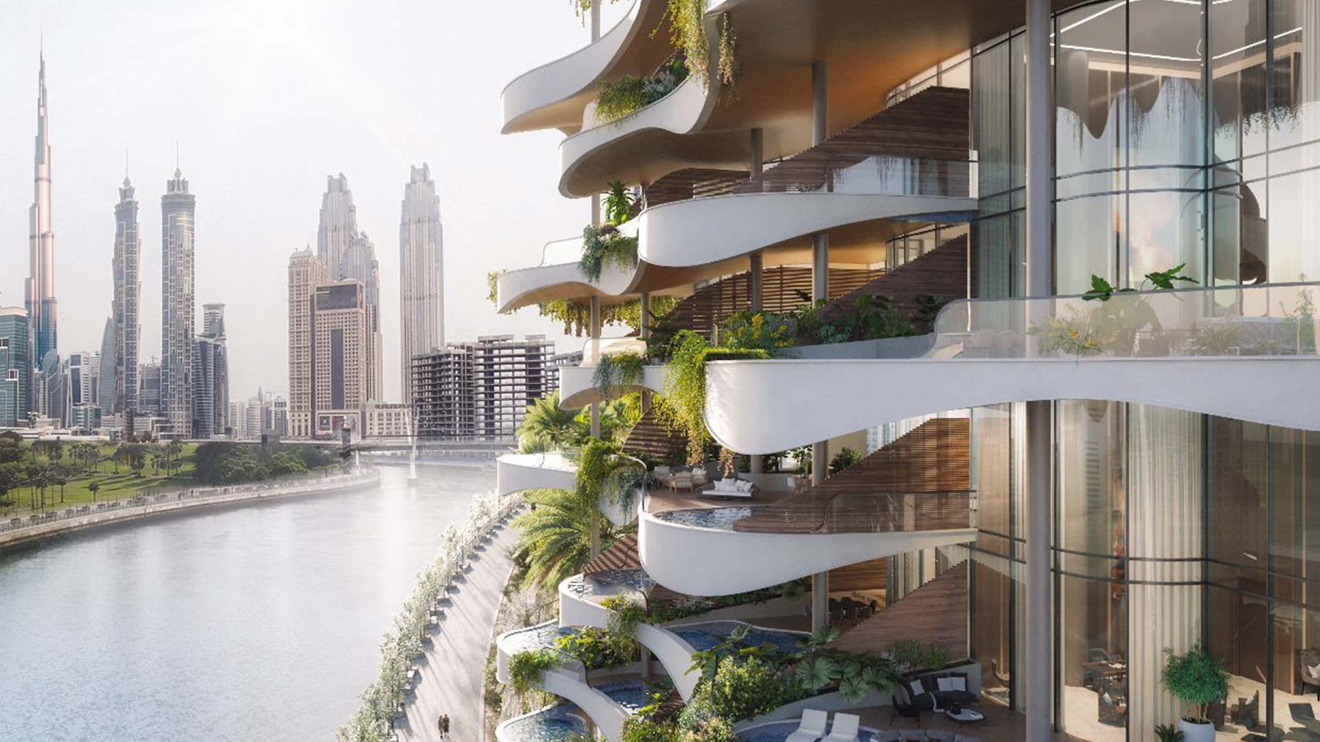 New homes project One Canal Residences, Dubai Water Canal