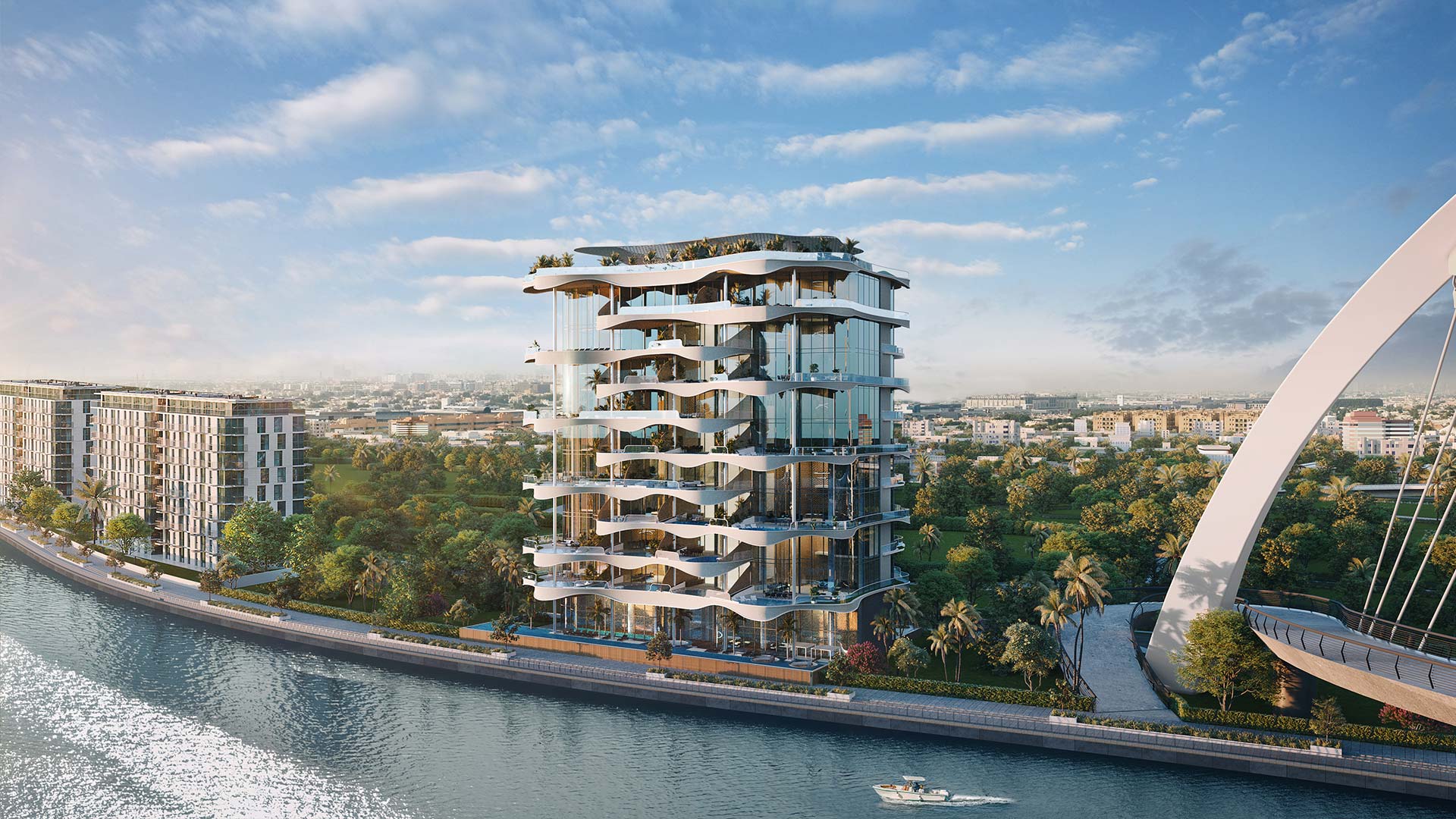 New homes project One Canal Residences, Dubai Water Canal