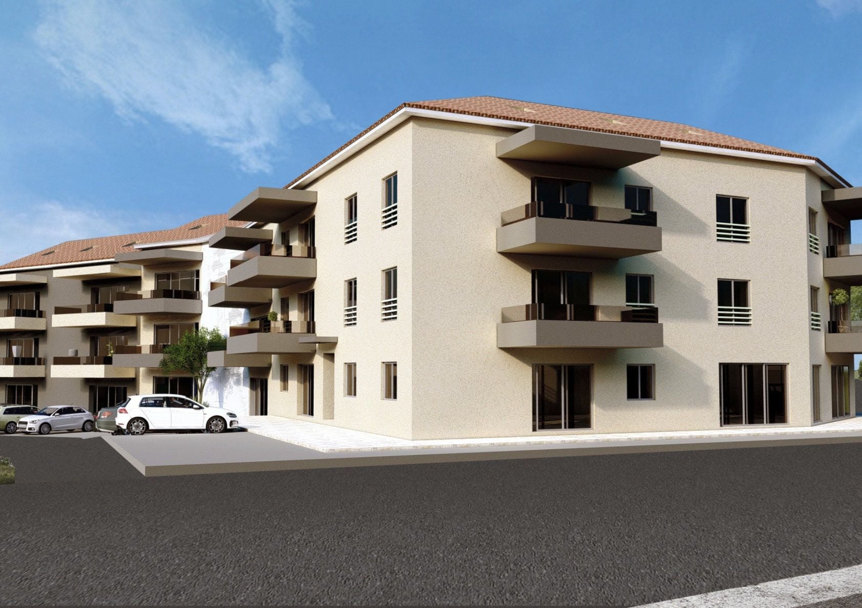 Novogradnja stanovi Projekt Valbandon - Šurida