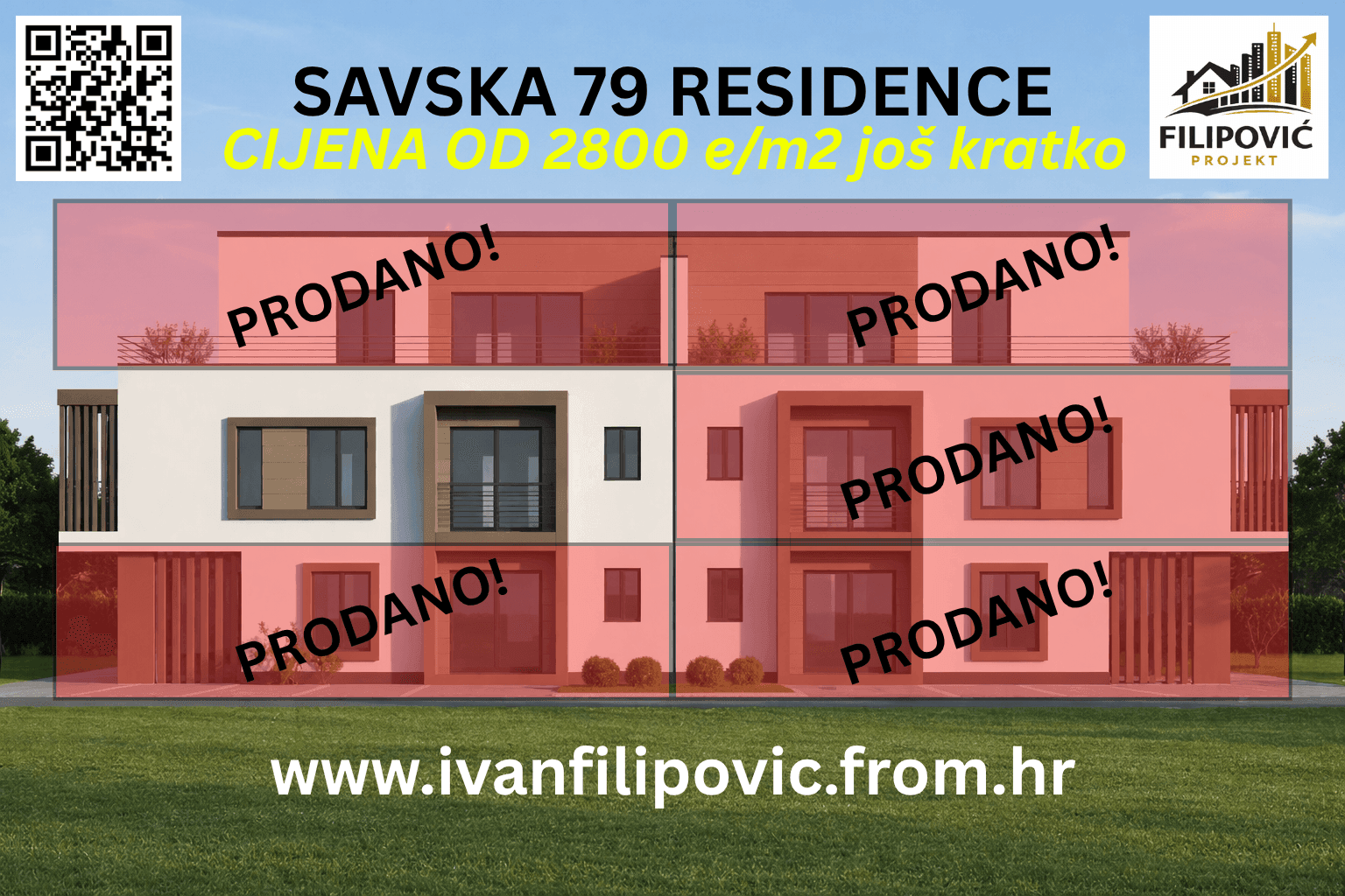 Novogradnja stanovi Savska 79 Residence