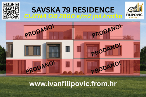 Novogradnja stanovi Savska 79 Residence