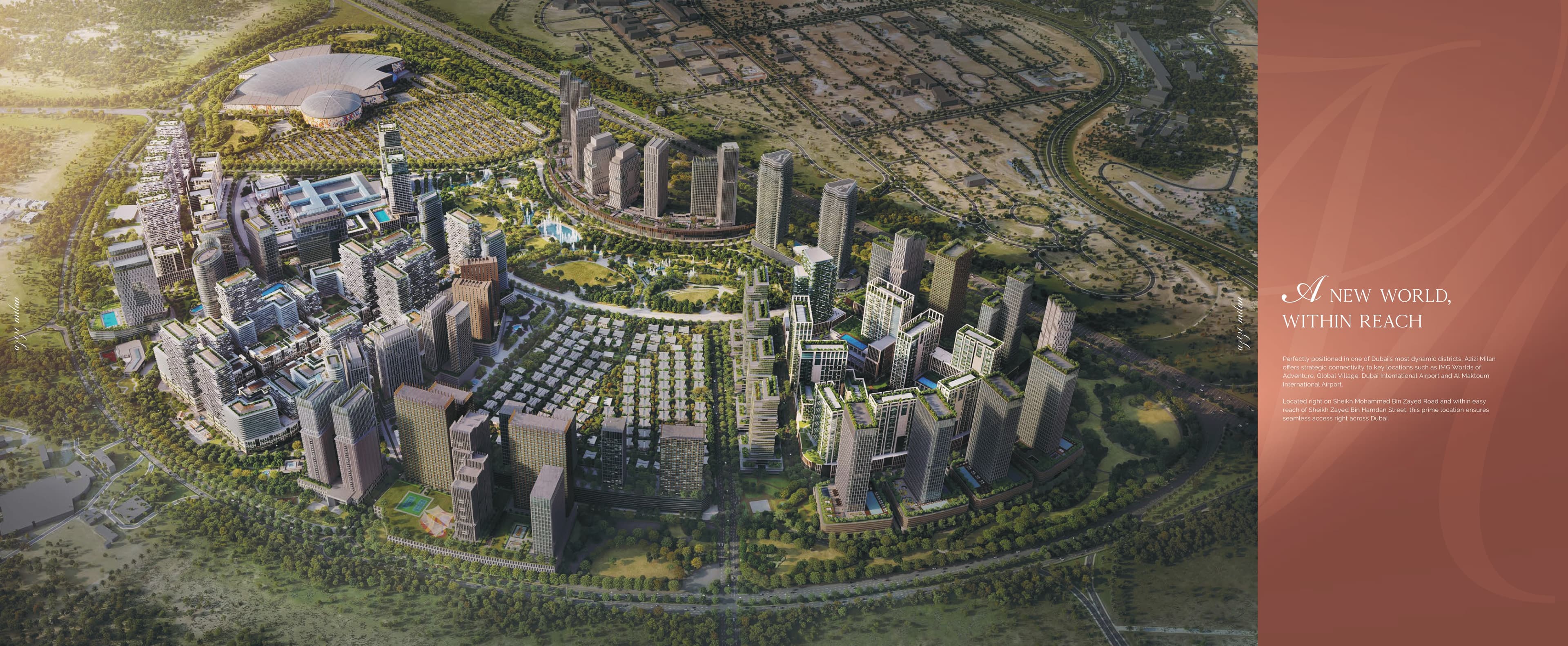 Azizi Milan Heights · Azizi Developments L.L.C Render 3