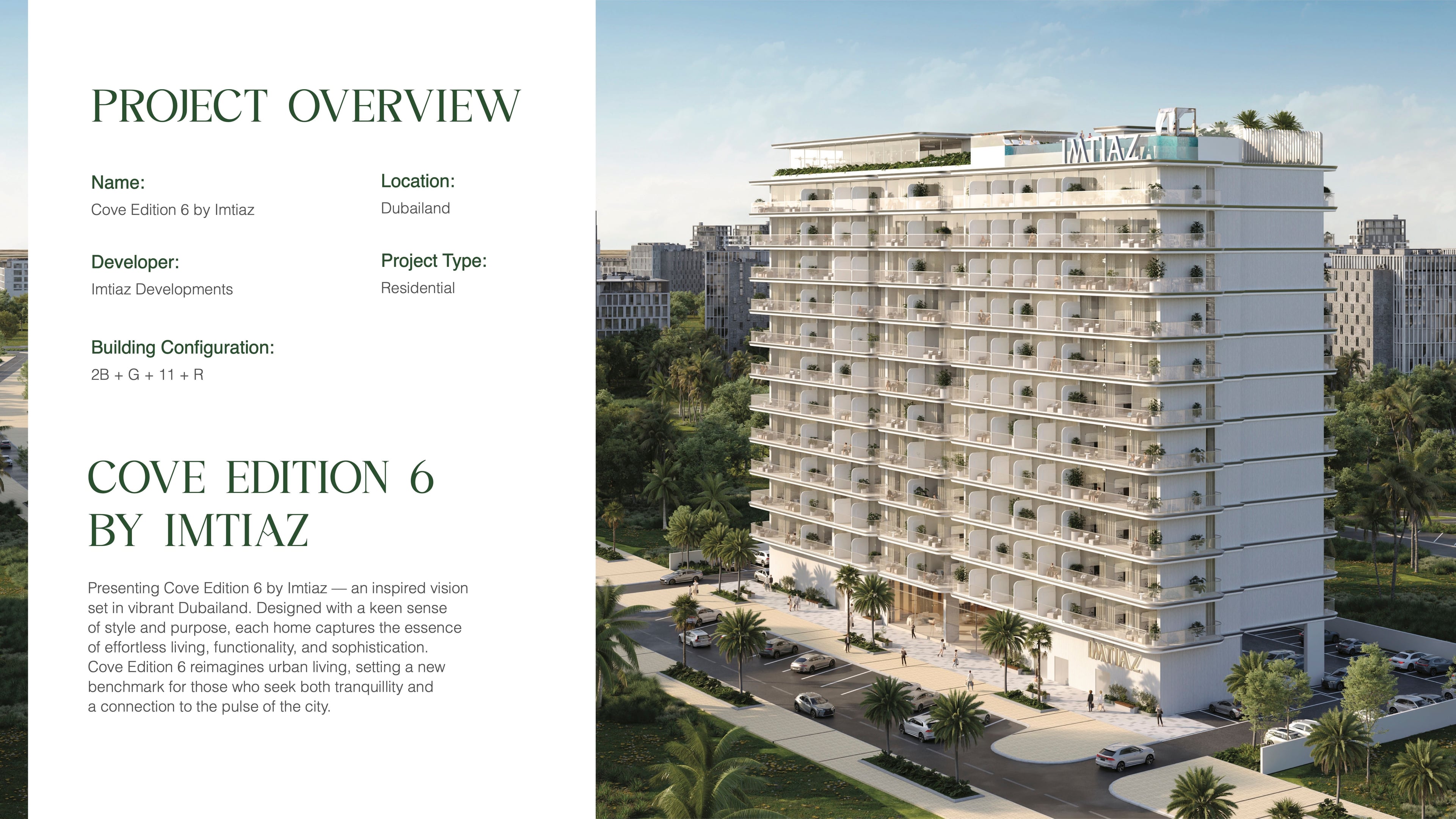 New homes project COVE EDITION RESIDENCE 6 BY IMTIAZ