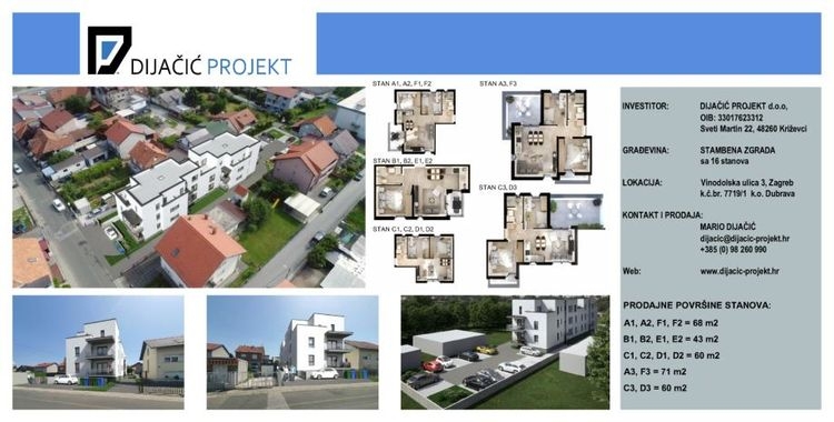 Novogradnja stanovi Projekt Dubrava, Vinodolska ulica