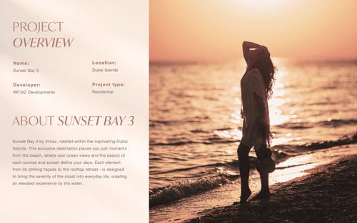 New homes project SUNSET BAY THREE BY IMTIAZ